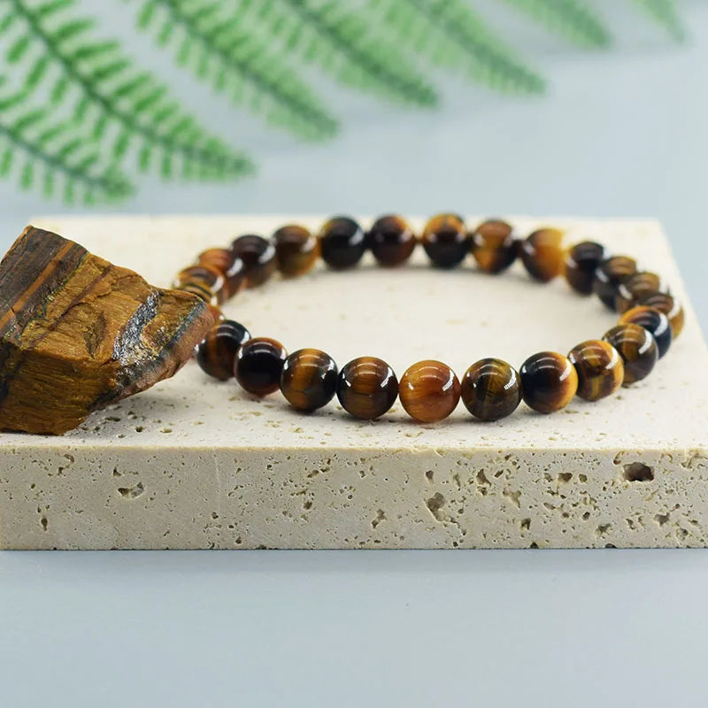 Yellow Tiger Eye Bracelet- Grade 5A Natural Stone