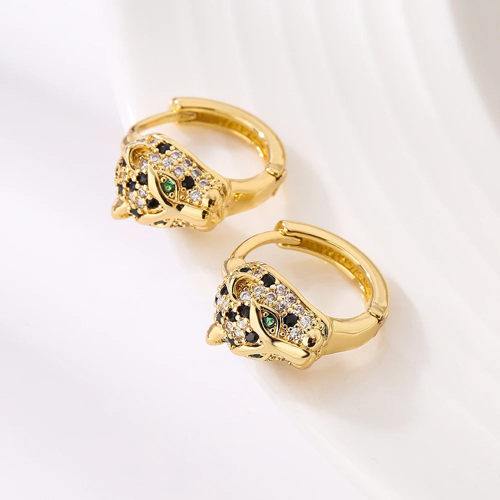 Golden Wildcat Earring