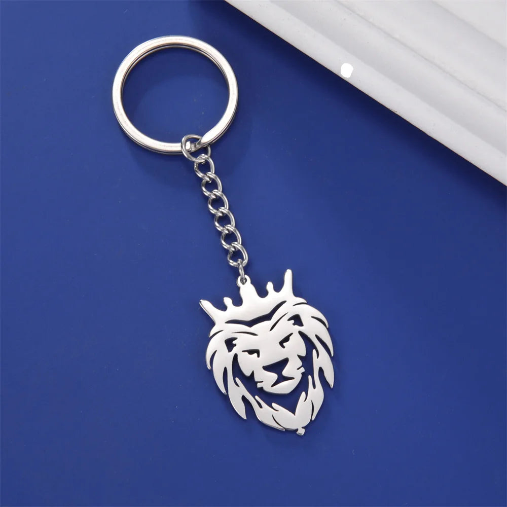 Punk Lion Keychain