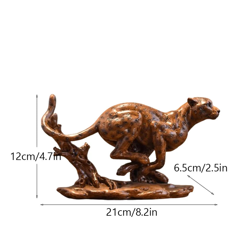 Cheetah Speed Statue for Home, Desk, Decor