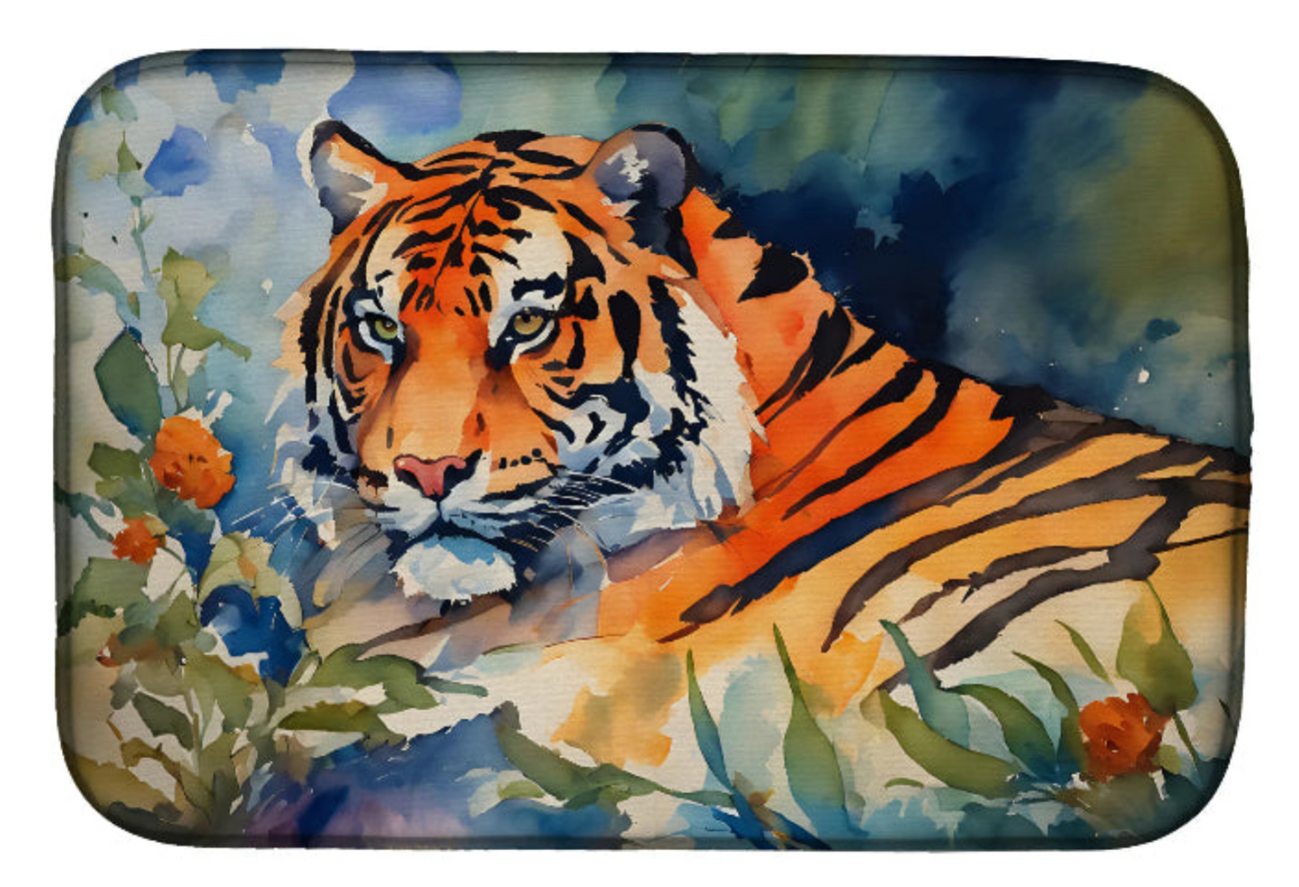 Tiger Dish Drying Mat