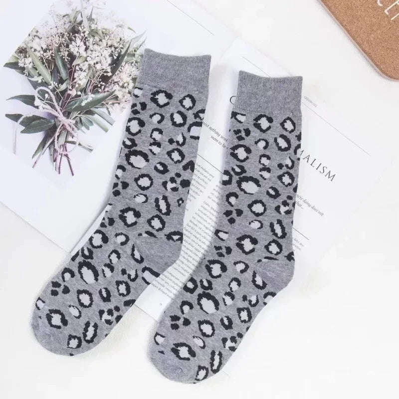 Snow Leopard Inspired Socks