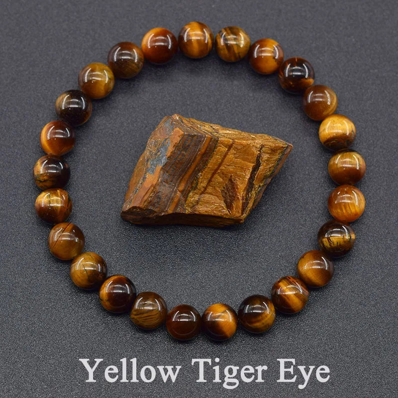 Yellow Tiger Eye Bracelet- Grade 5A Natural Stone