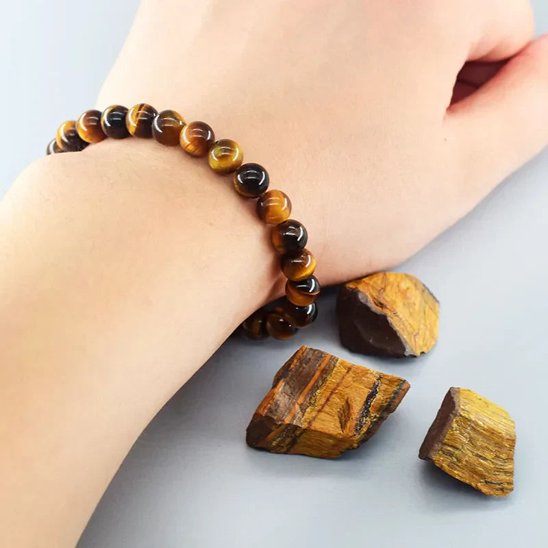 Tiger Eye Bracelet- Grade 5A Natural Stone