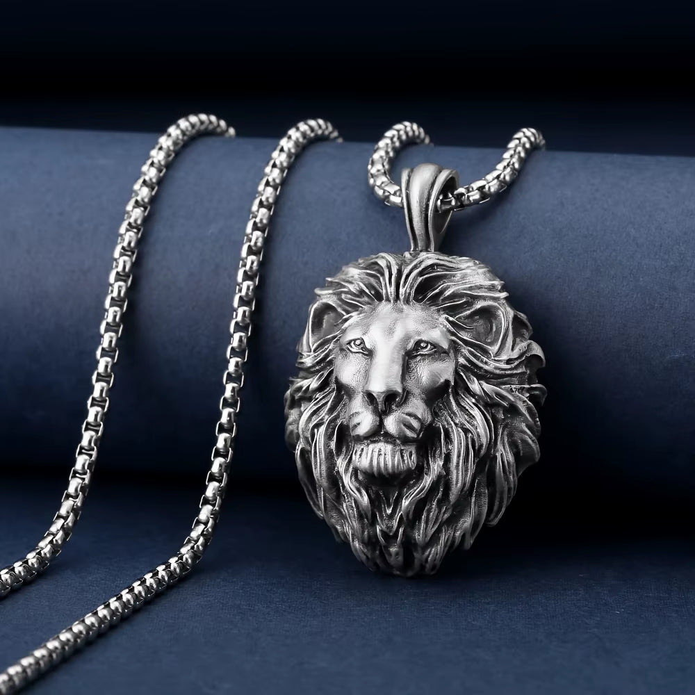 Lion Head Pendant Necklace