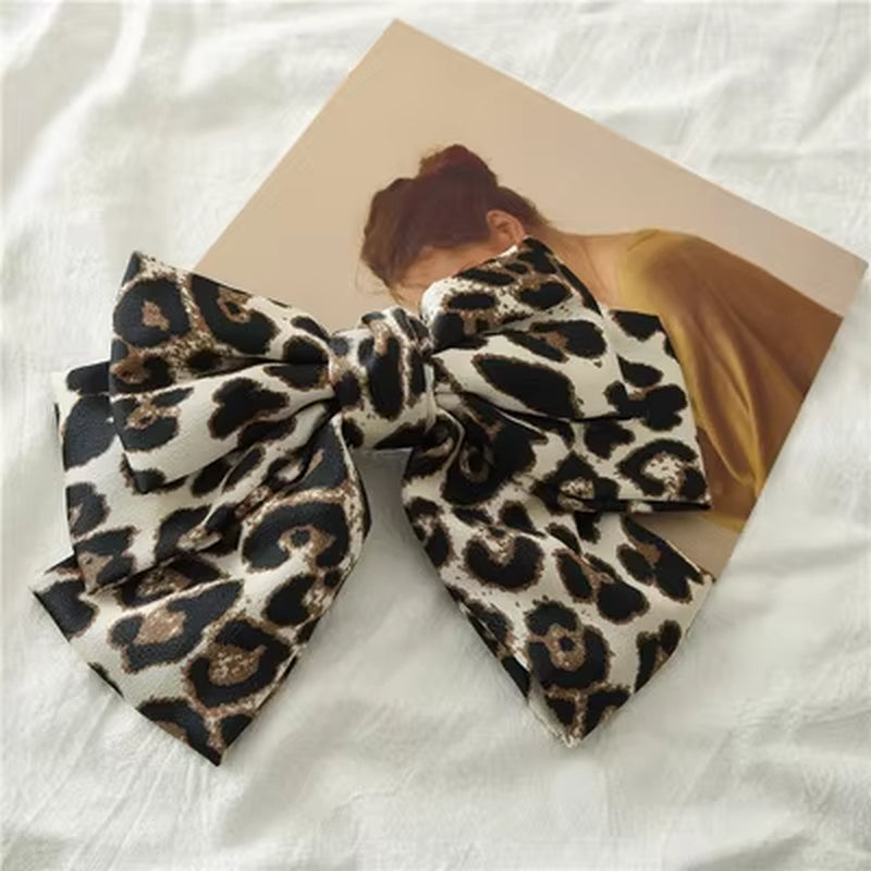 BIG WILD BOW HAIR CLIP: Variety of Print Colors