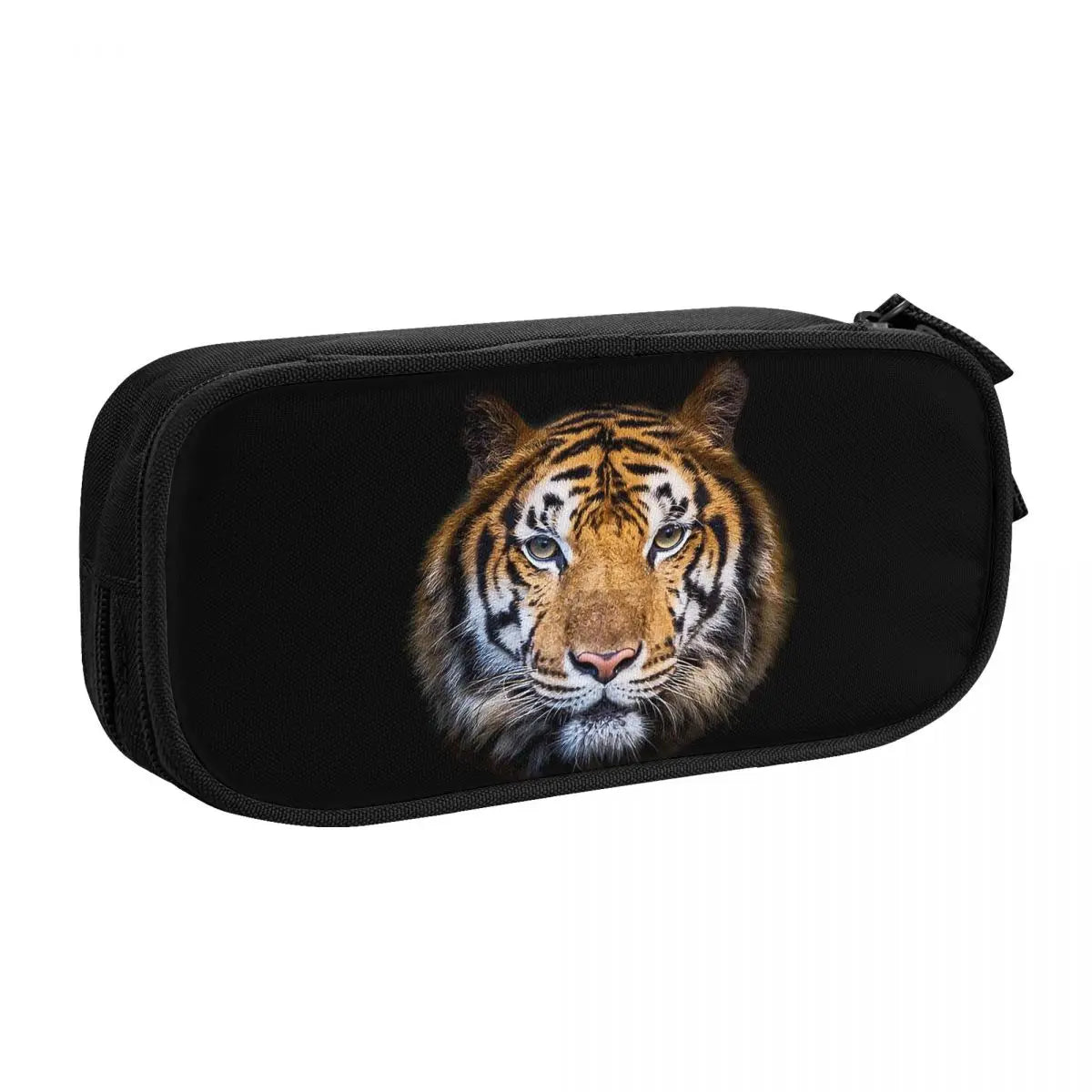 Bengal Tiger School Pencil Case, Storage, Travel - Available in Blue, Black & Hot Pink