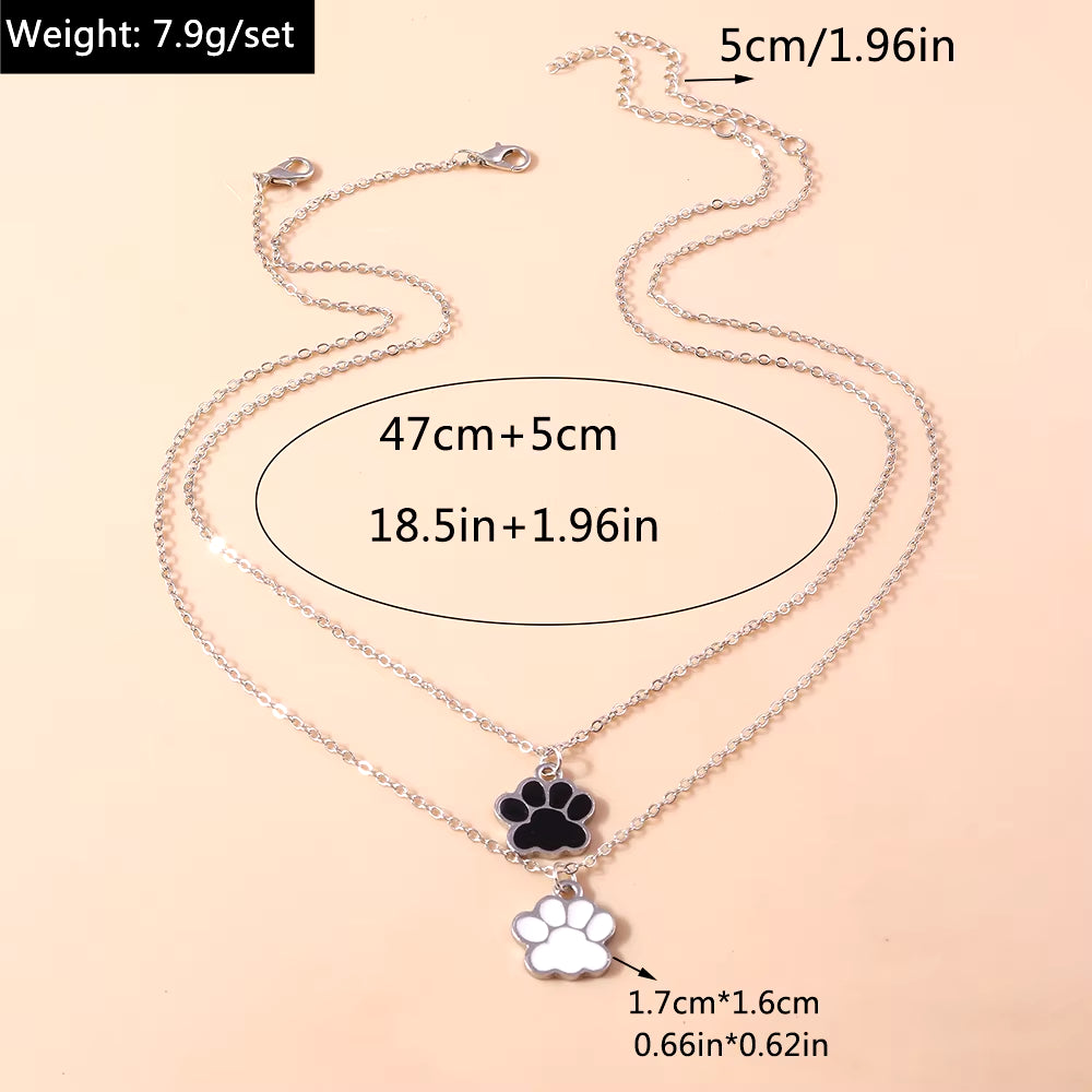Yin Yang Paw Necklaces