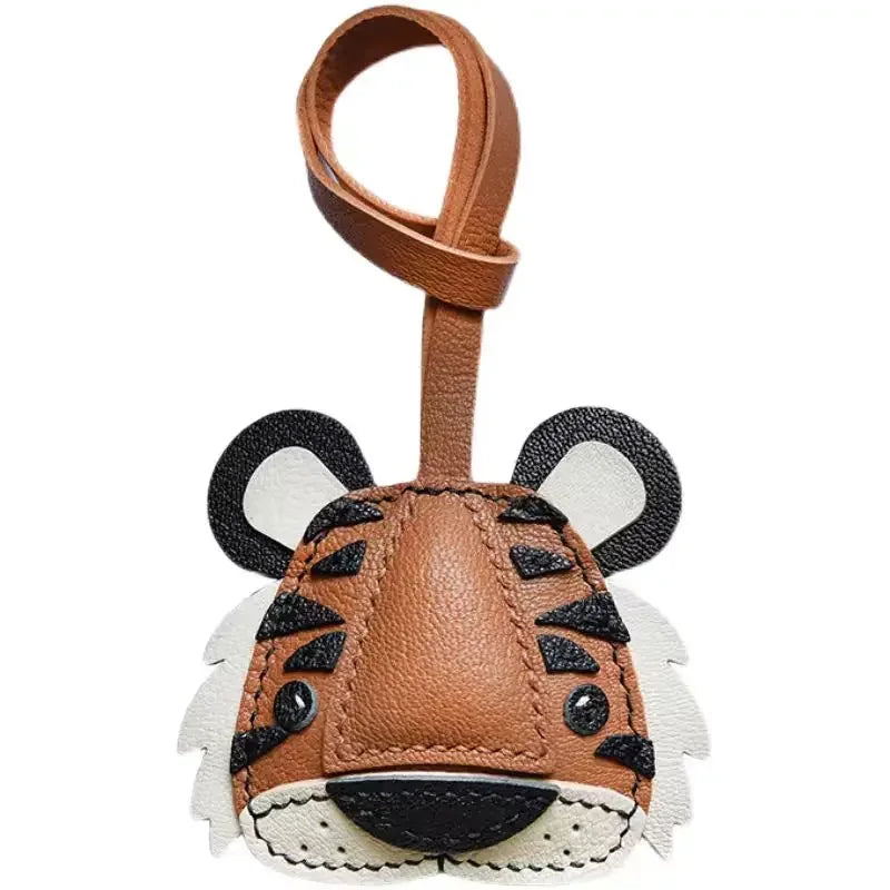 Tiger Leather Keychain