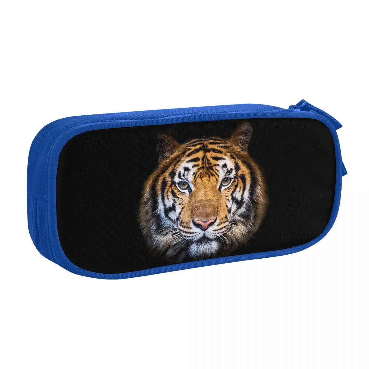 Bengal Tiger School Pencil Case, Storage, Travel - Available in Blue, Black & Hot Pink