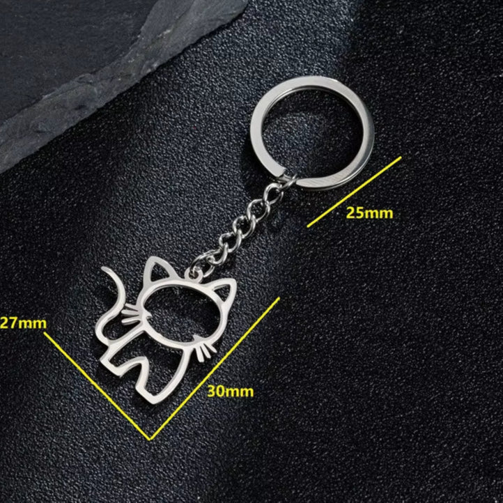 Happy Kitty Keychain