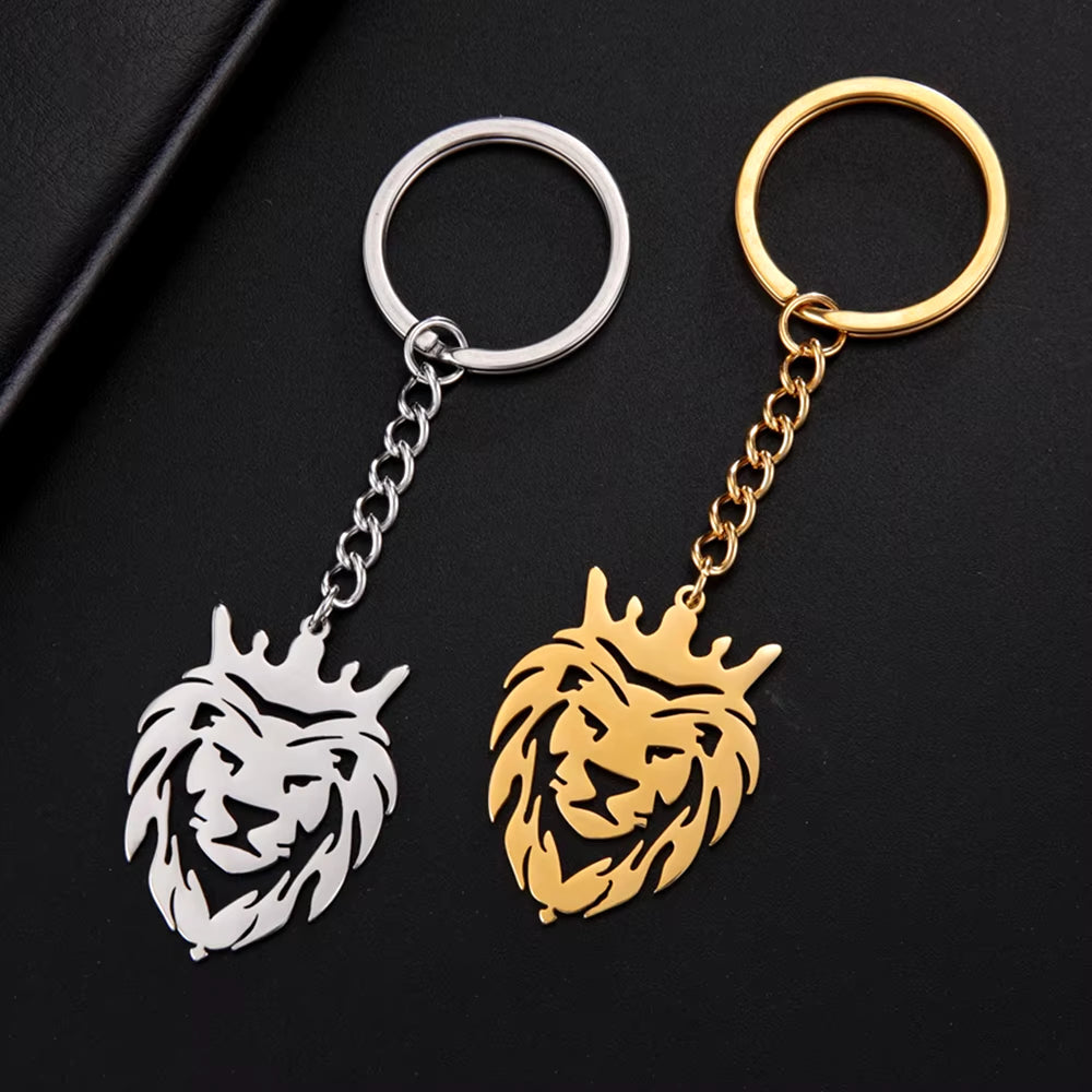 Punk Lion Keychain
