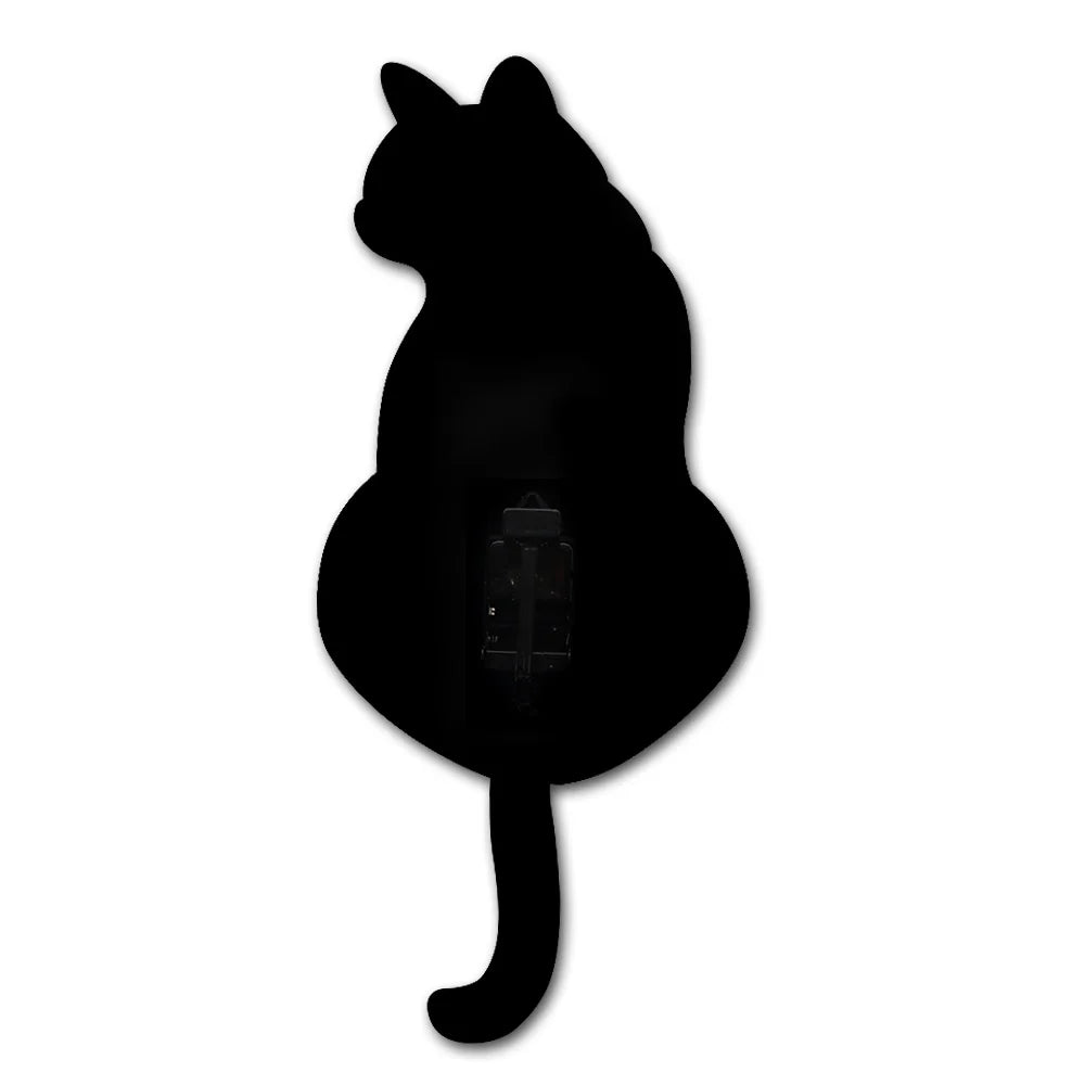 Black Cat Pendulum Clock