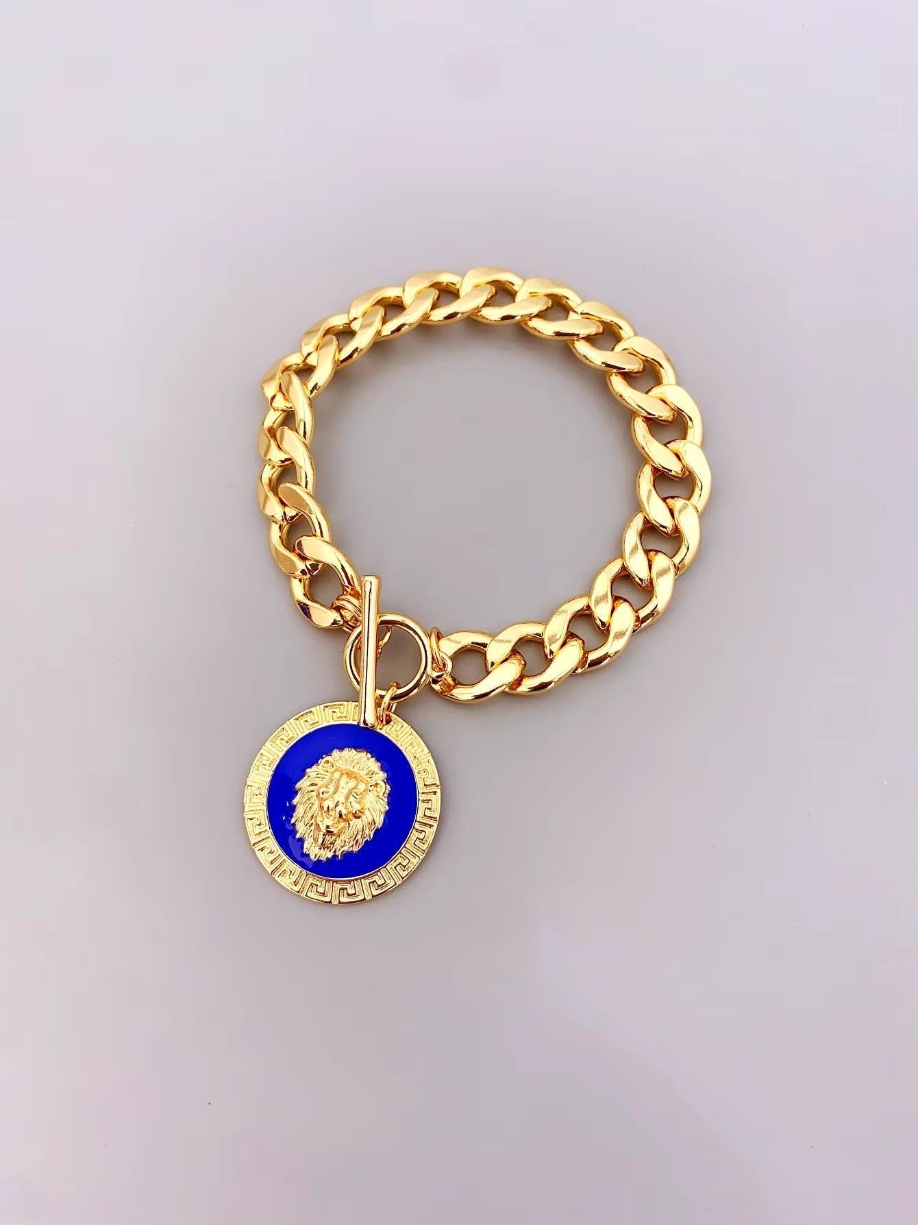 Lion Charm Bracelet (Red, Blue, Black, and Green)