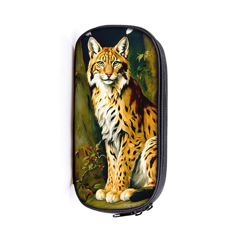 Practical & Wild Lynx Cosmetic/ Pencil Case, 3 Lynx Styles to choose from!