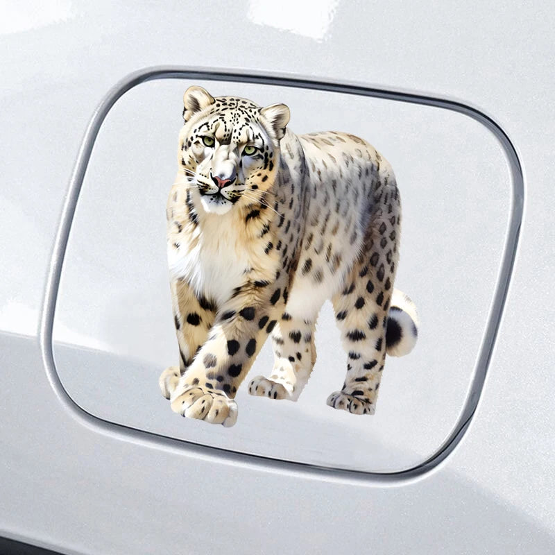 Snow Leopard Vinyl Waterproof Sticker Decor
