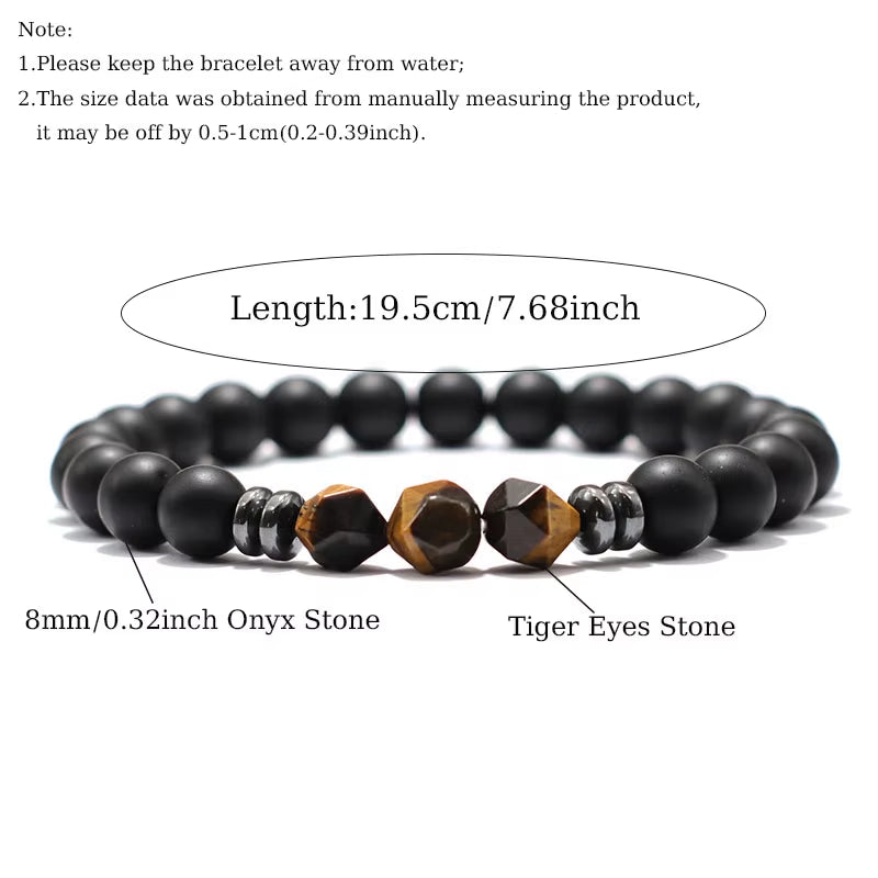 Sophisticated Matte Tiger Eye Bracelet
