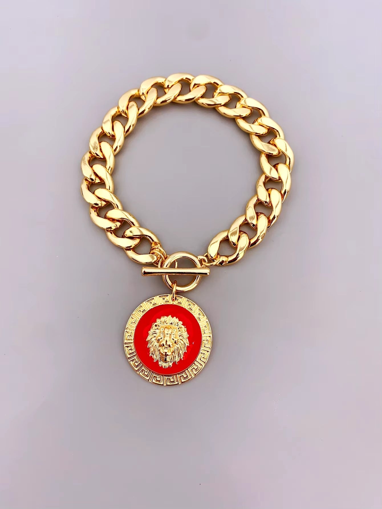 Lion Charm Bracelet (Red, Blue, Black, and Green)