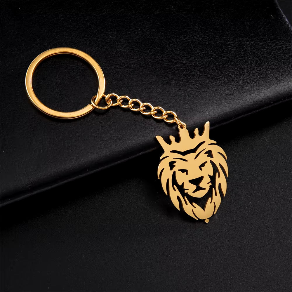 Punk Lion Keychain