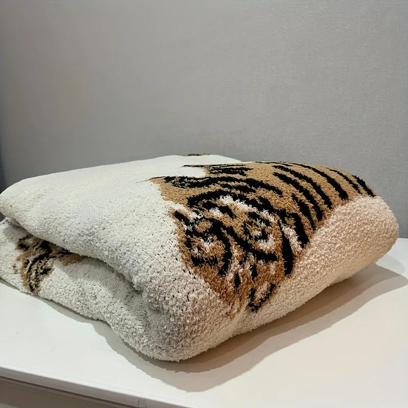 Wild Elegance Tiger Throw Blanket