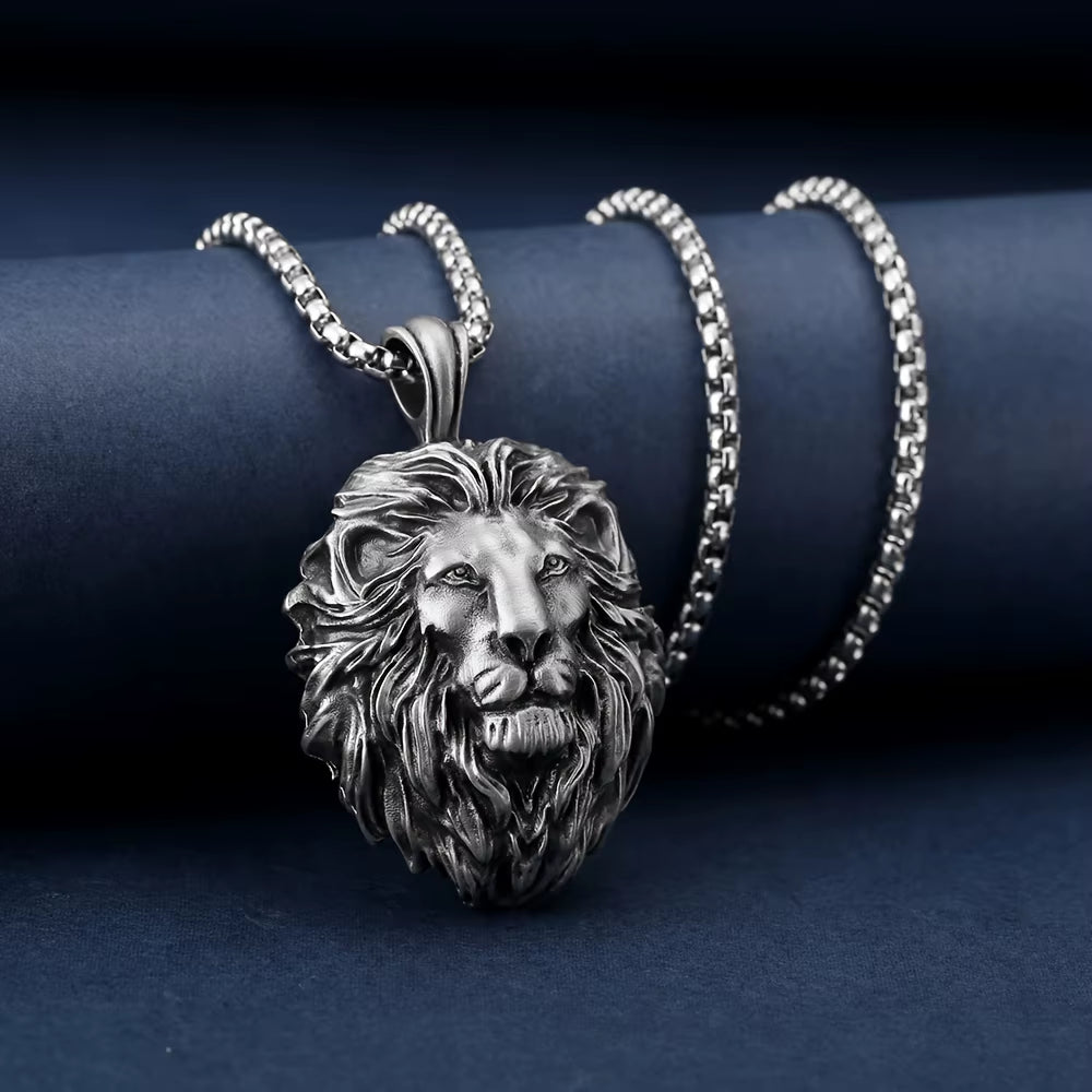 Lion Head Pendant Necklace