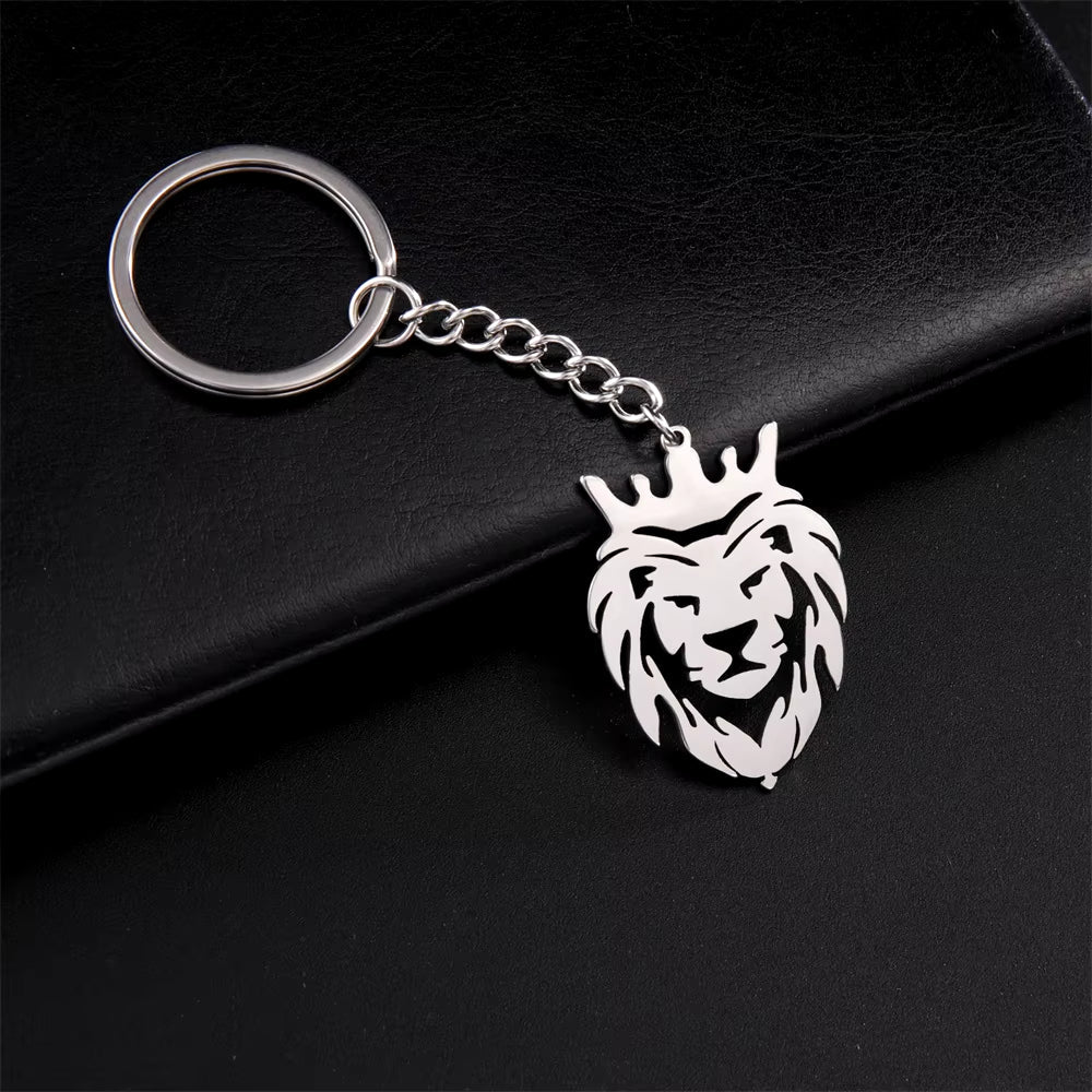 Punk Lion Keychain