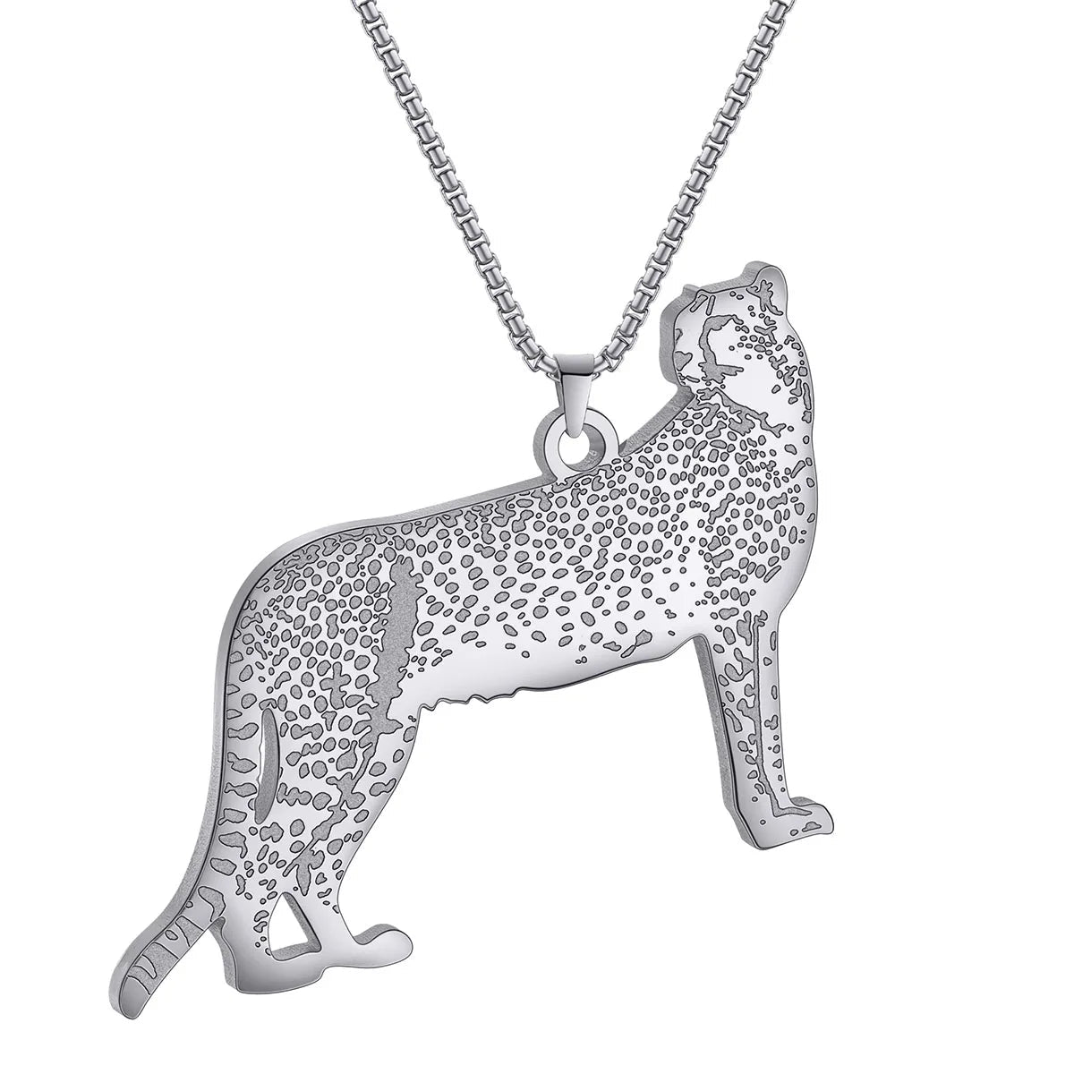 Cheetah Cat Necklace- Comes in Gold or Silver