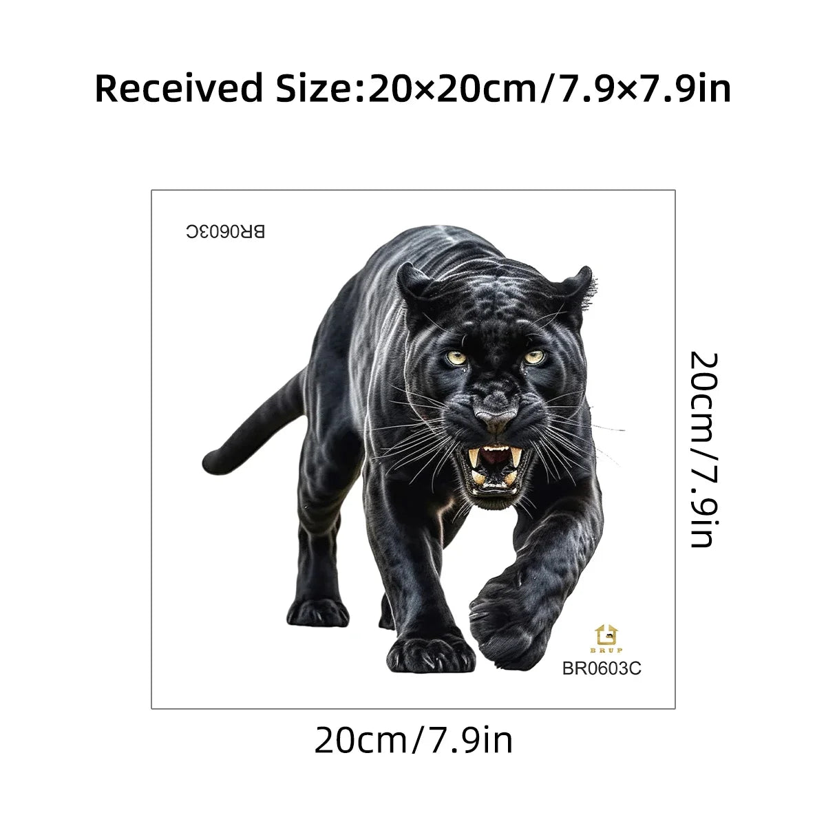 Black Jaguar Wall Art Sticker Decor
