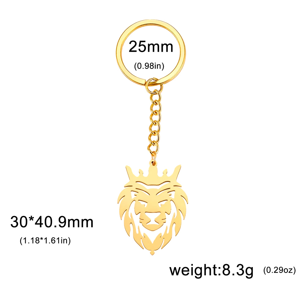 Punk Lion Keychain