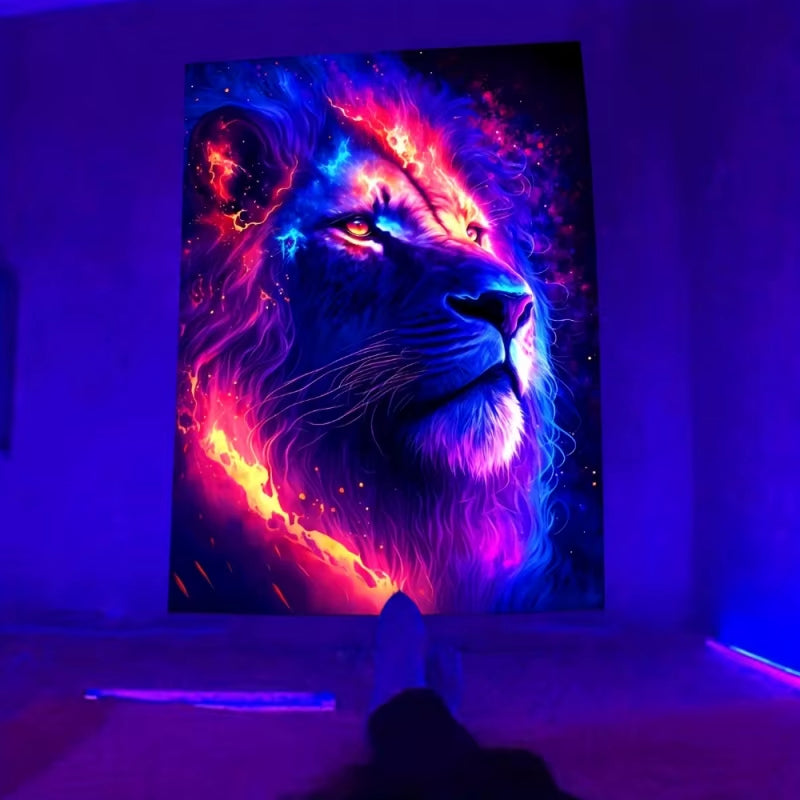 "The Power of One" Royal Fluorescent Tapestry