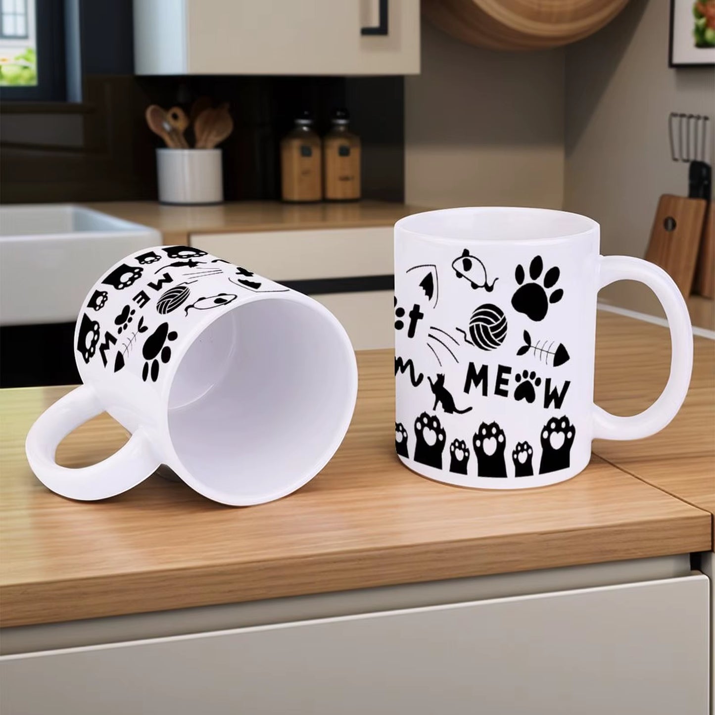 'Cat Mom' Ceramic 11 oz Mug