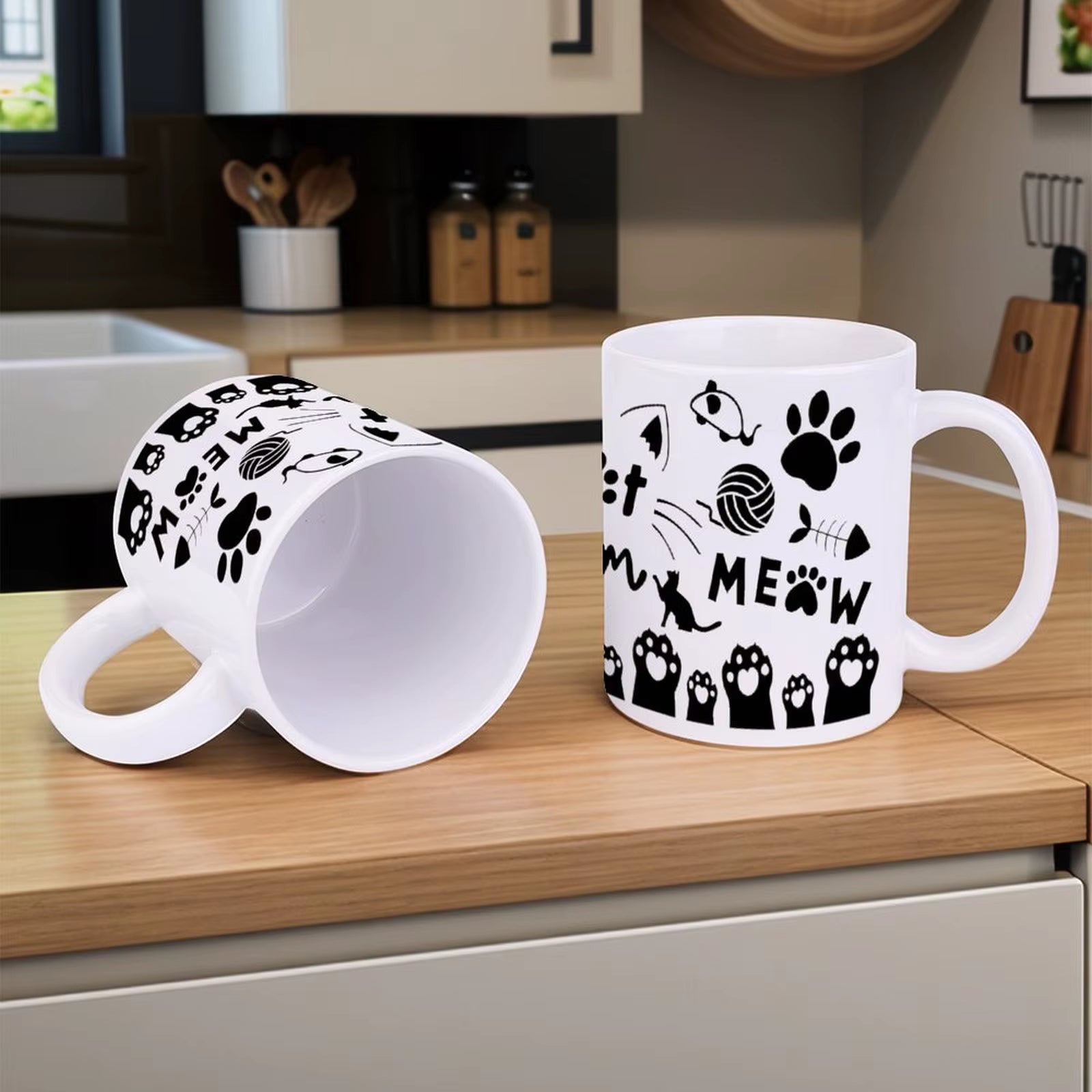 'Cat Mom' Ceramic 11 oz Mug