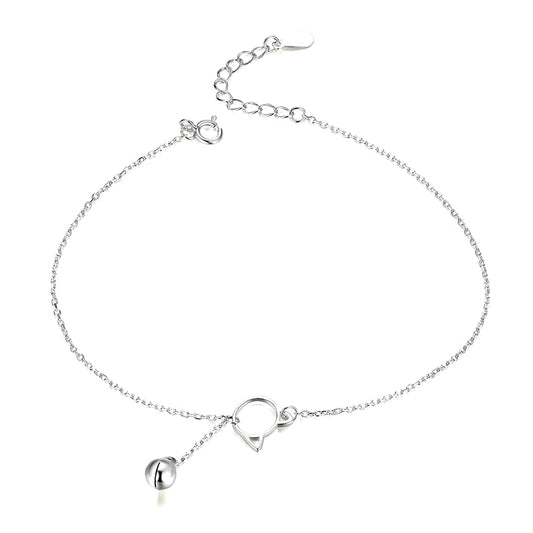 Unique Kitty Ankle Bracelet with Bell