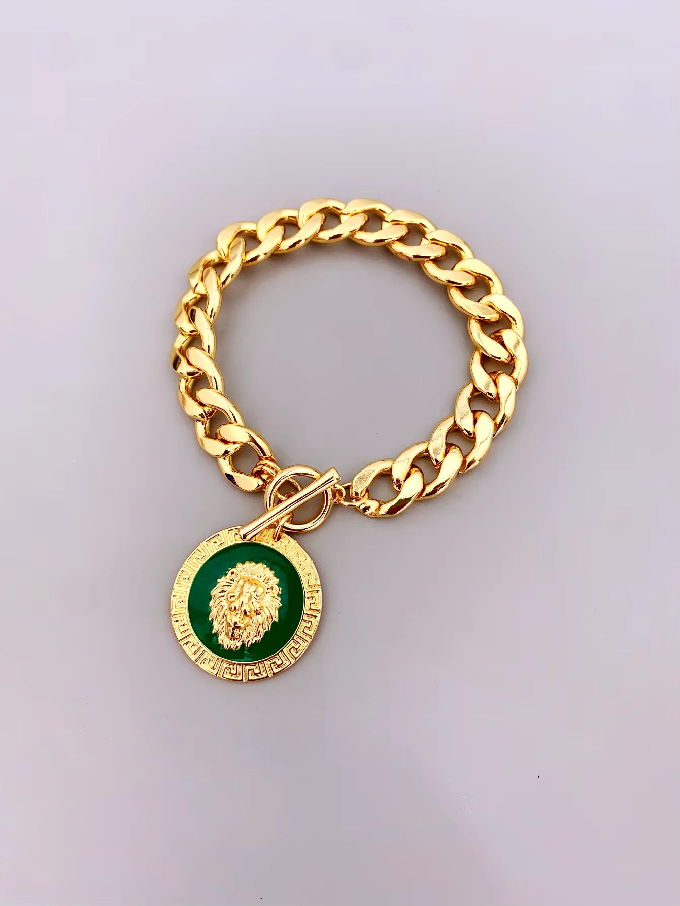 Lion Charm Bracelet (Red, Blue, Black, and Green)