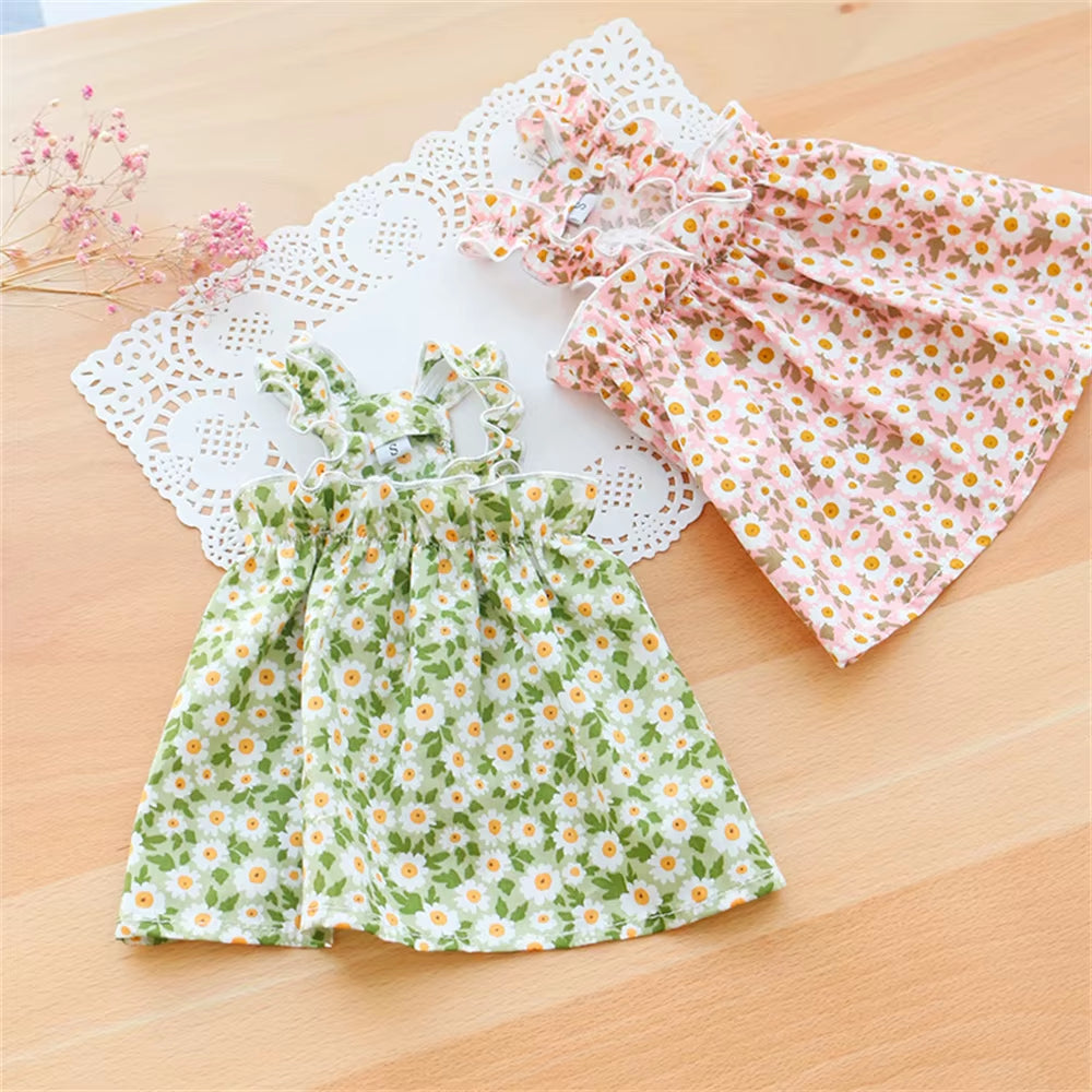 Sphynx Cat Summer Dress 100% Cotton: Comes in Green & Pink