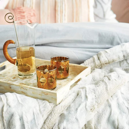 Snow Leopard Luxury Faux Fur Throw Blanket 