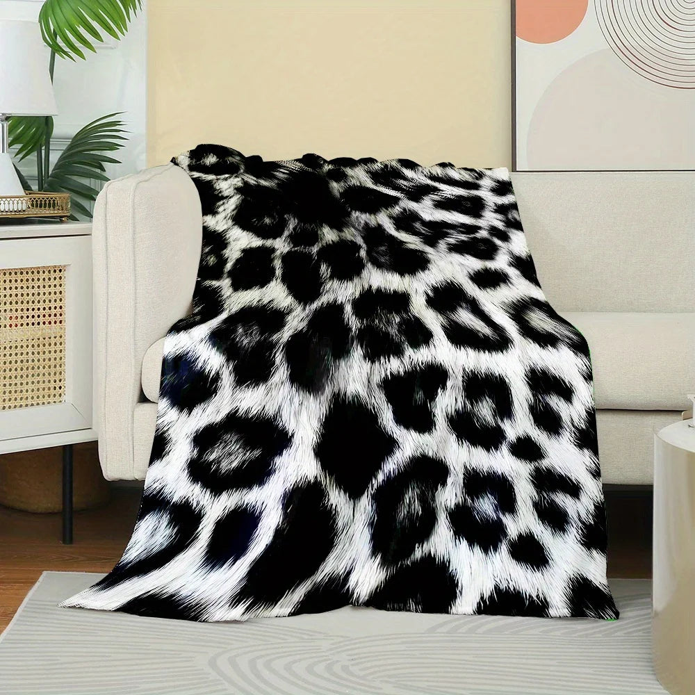 Snow Leopard Throw Blanket 