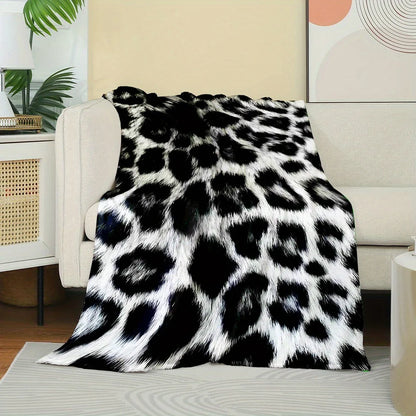 Snow Leopard Throw Blanket 