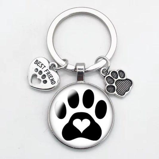 Paw Heart Keychain