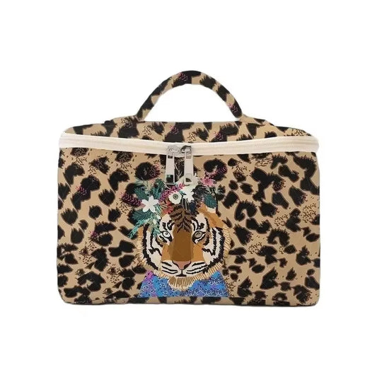 Travel-Ready Tiger Cosmetic Bag - Stylish & Practical