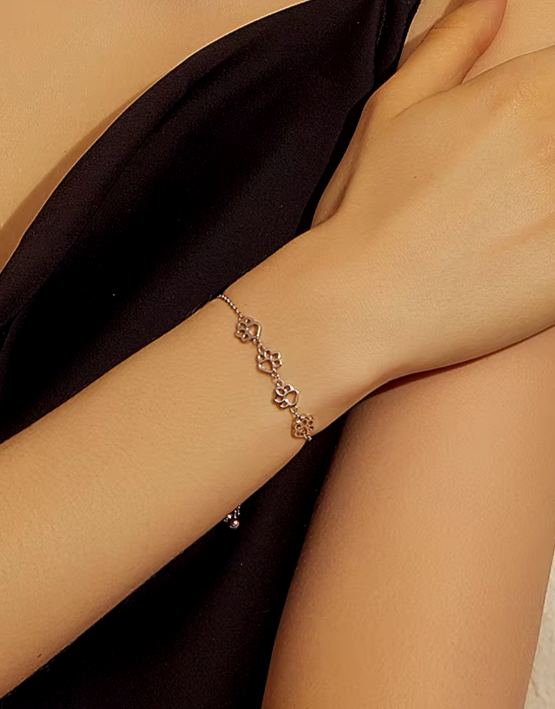 Paw Trail Footprints Bracelet 