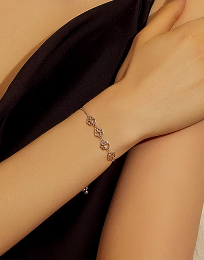 Paw Trail Footprints Bracelet 