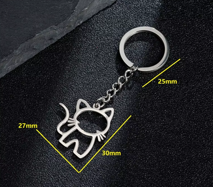 Happy Kitty Keychain