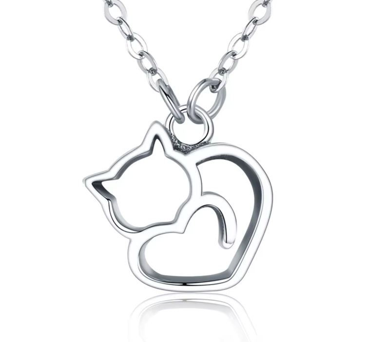 Lovely Cat Necklace: Gold, Silver or Rose Gold