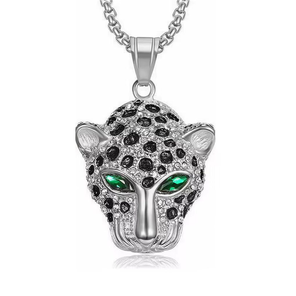 Classic Panther Head Pendant Necklace