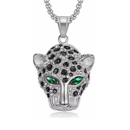 Classic Panther Head Pendant Necklace