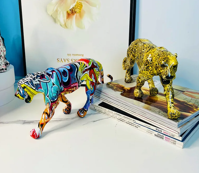 Boho Downtown Chic Panther Statue – 2 Unique Styles
