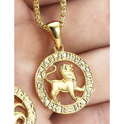 Unisex Lion Pendant Necklace 
