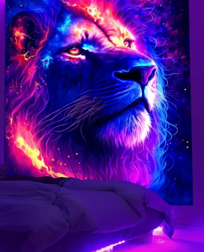 "The Power of One" Royal Fluorescent Tapestry