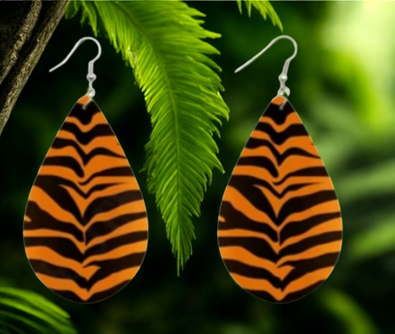 Tiger Jungle Earring